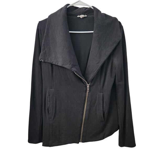 HELMUT LANG Moto Asymmetric Jacket S Cozy Grunge Streetwear Goth Designer Fall - Picture 1 of 7